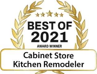 Best of 2021 award winner, Cabinet Store and Kitchen Remodeler