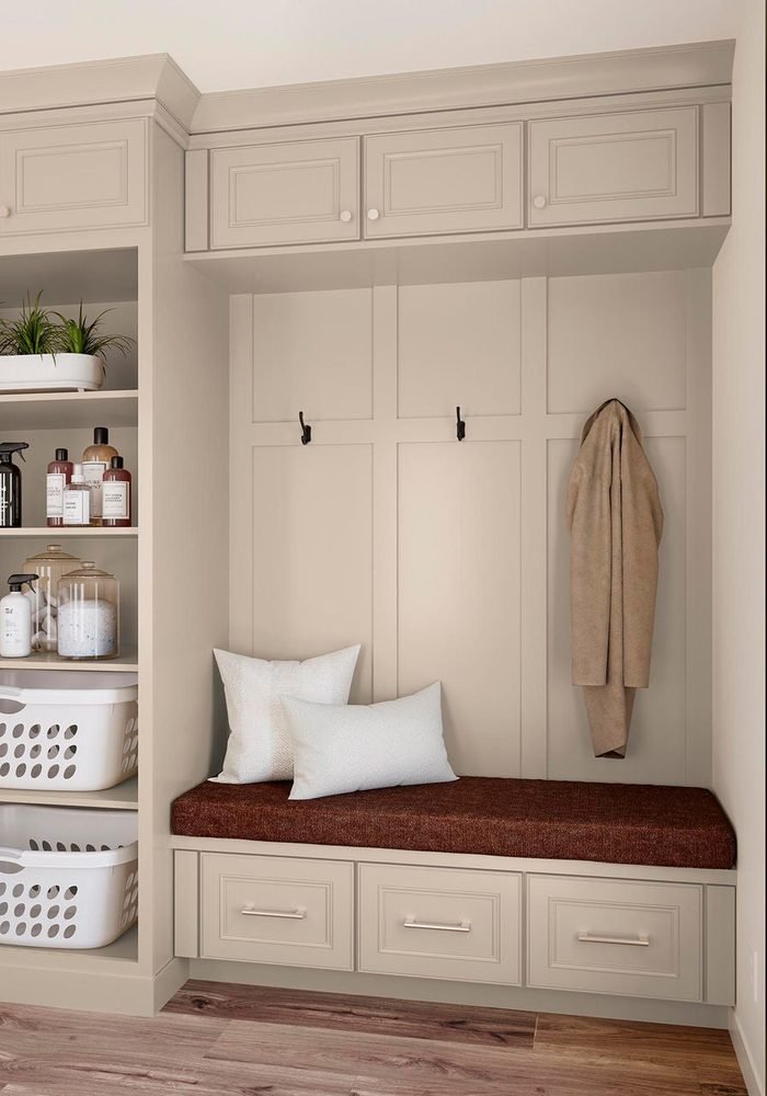 Lexington Mudroom (painted oat finish), a coat closets by Waypoint