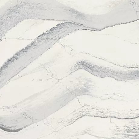 Windsor Steel Satin Ridge™ quartz by Cambria, a wave colorway