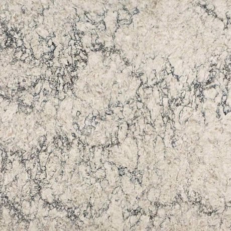 Himalayan Moon quartz by Caesarstone, a warm-white colorway
