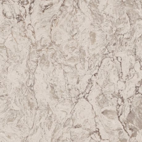 Moorland Fog quartz by Caesarstone, a warm-white colorway