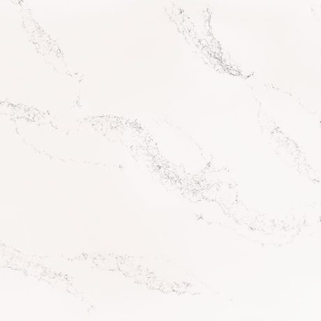 Chantilly quartz by Hanstone, a white colorway