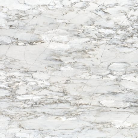 Matterhorn quartz by Hanstone, a white colorway