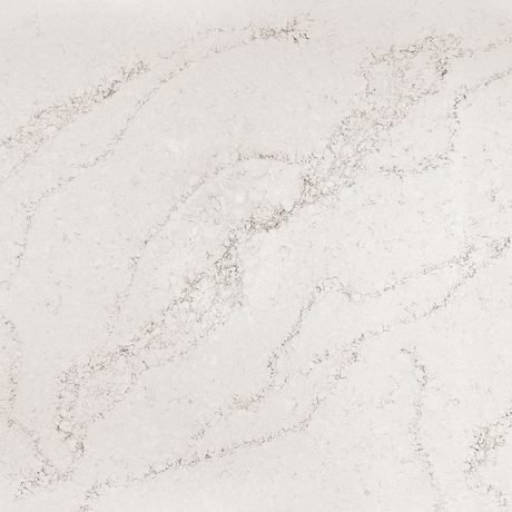 Soho quartz by Hanstone, a white colorway