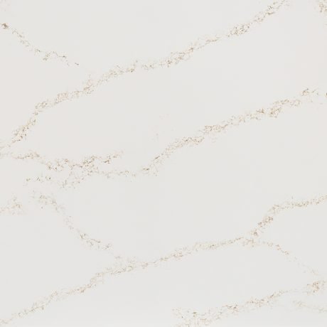 Strato quartz by Hanstone, a white colorway