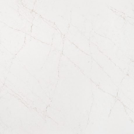 Strivento quartz by Hanstone, a white colorway