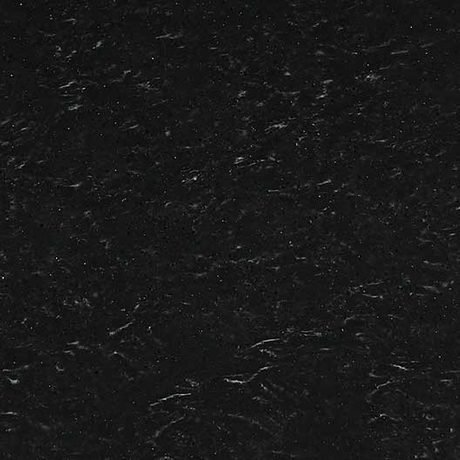Cascade Black solid surface by Hanex, a dark colorway
