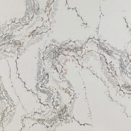 Revy quartz by NuStone, a white colorway