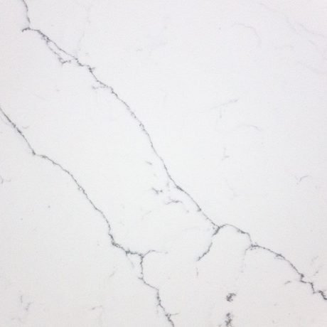 Ridgway quartz by NuStone, a white colorway