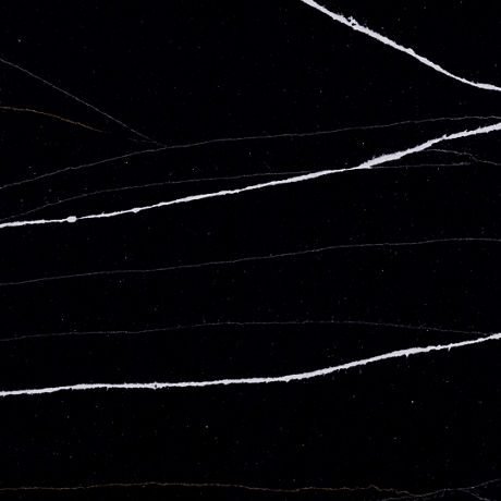 Black Canyon quartz by ONE Quartz, a marble look colorway