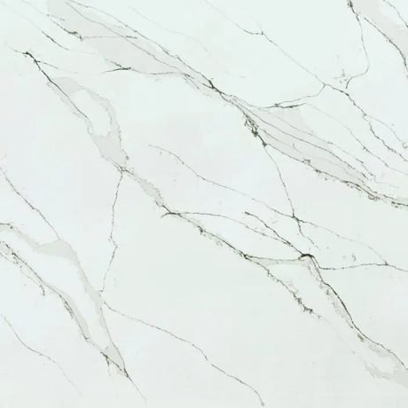 Unique Calacatta Gold quartz by Pental, a white colorway