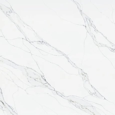 Unique Calacatta Macchia Vecchia quartz by Pental, a white colorway