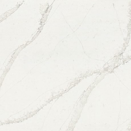 Calacatta Themis quartz by Silestone, a white colorway