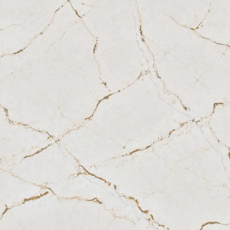 Versailles Ivory quartz by Silestone, a white colorway