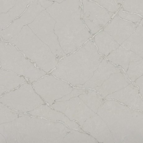 Victorian Silver quartz by Silestone, a white colorway