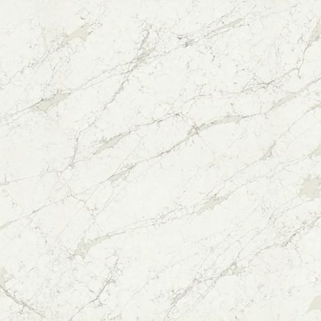 Calacatta Olympos quartz by Wilsonart, a white colorway