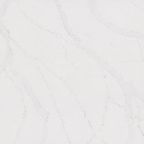 Calacatta Serchio quartz by Wilsonart, a white colorway