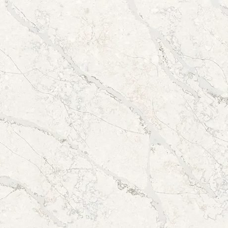 Nevis Ridge quartz by Wilsonart, a white colorway