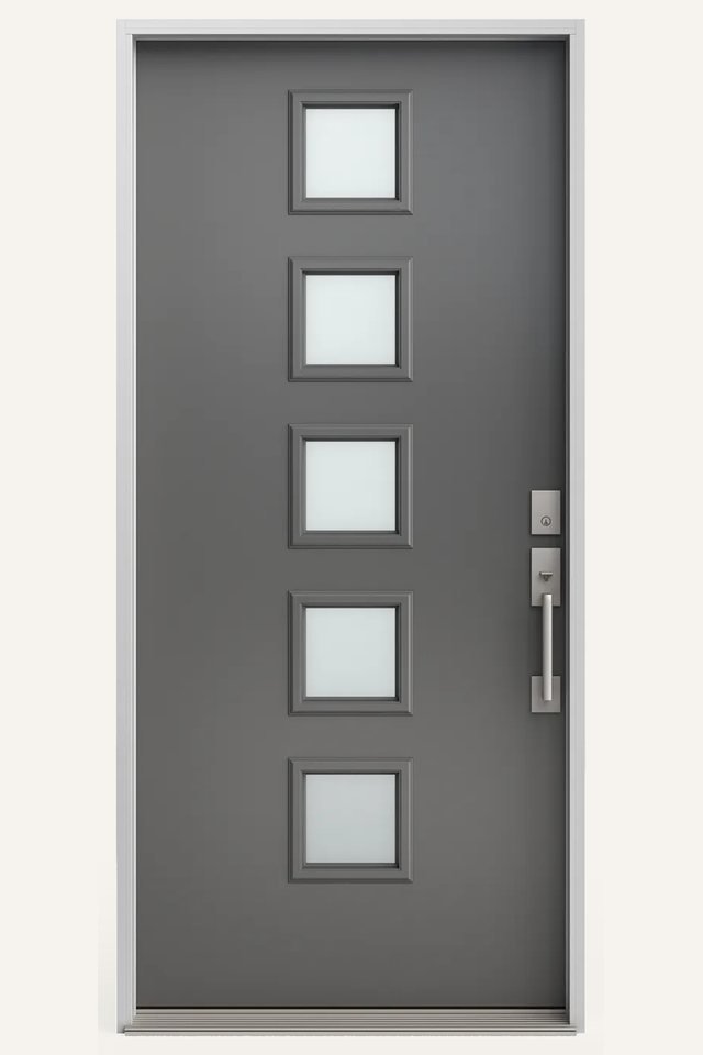 5 square lite door