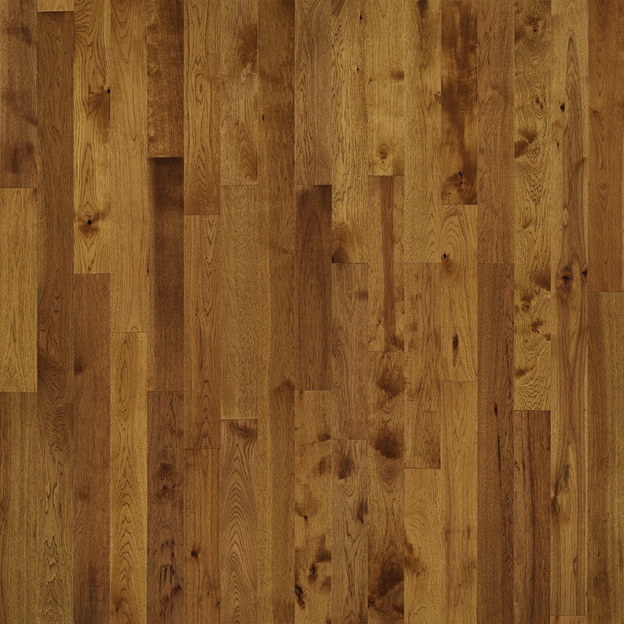 Buckskin Hickory flooring by Hallmark Floors, shown in the maker&rsquo;s own photograph