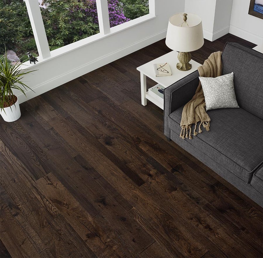 Classic Brown Oak Wood Flooring | Reclaimed Oak flooring by Regal Hardwoods, shown in the maker&rsquo;s own photograph