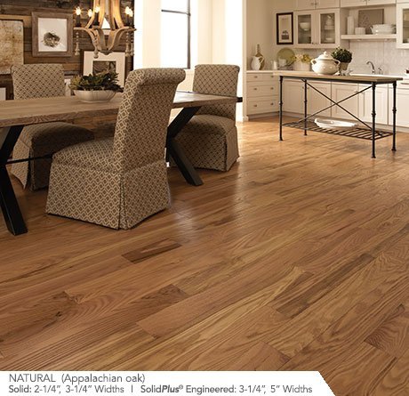 Natural Red Oak (Classic Collection) flooring by Somerset, shown in the maker&rsquo;s own photograph