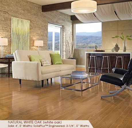 Natural White Oak (Color Plank Collection) flooring by Somerset, shown in the maker&rsquo;s own photograph