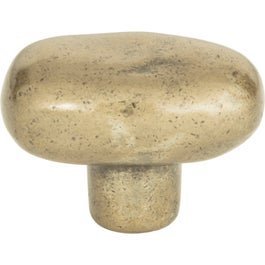 Distressed Oval Knob, a knobs and pull by Atlas Homewares, shown in the maker&rsquo;s own photograph