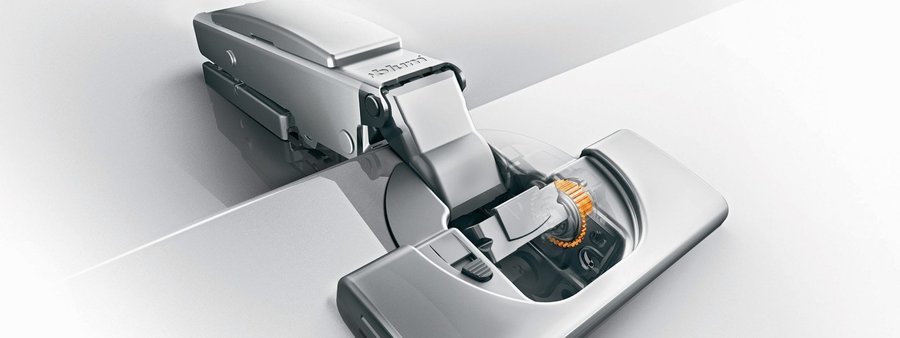 CLIP top BLUMOTION, a hinges and slide by Blum, shown in the maker&rsquo;s own photograph