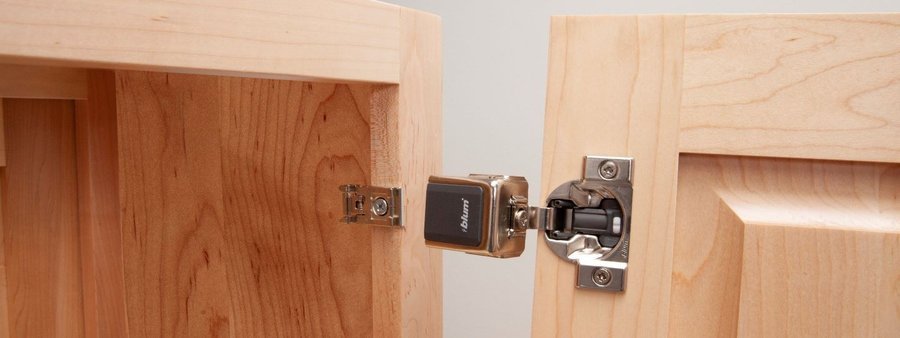 COMPACT CLIP, a hinges and slide by Blum, shown in the maker&rsquo;s own photograph