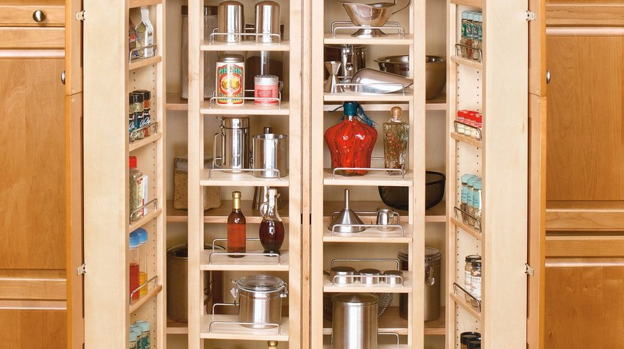 Wood Swing Out Pantry Organizer Kits, a organizers and pull-out by Rev-A-Shelf, shown in the maker&rsquo;s own photograph