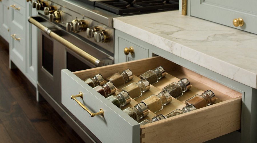 Wood Spice Drawer Insert, a organizers and pull-out by Rev-A-Shelf, shown in the maker&rsquo;s own photograph