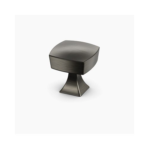 Antic Knob cabinet knob from Waypoint, shown on white. Available in Nickel, Chrome, Gold, Black.