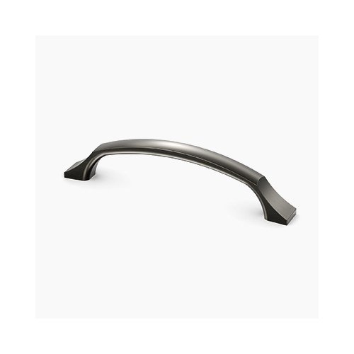 Antic Pull cabinet pull from Waypoint, shown on white. Available in Nickel, Chrome, Gold, Black.