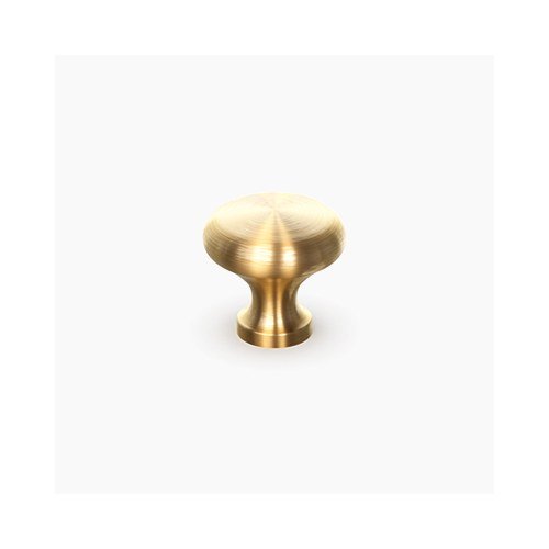 Classic Knob cabinet knob from Waypoint, shown on white. Available in Gold, Nickel, Bronze, Black.