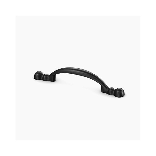 Classic Pull cabinet pull from Waypoint, shown on white. Available in Black, Nickel, Bronze.