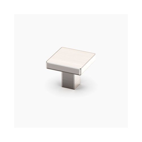Tempo Knob cabinet knob from Waypoint, shown on white. Available in Nickel, Chrome, Gold, Black, Copper.
