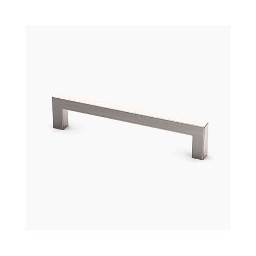 Tempo Pull cabinet pull from Waypoint, shown on white. Available in Nickel, Chrome, Gold, Black, Copper.