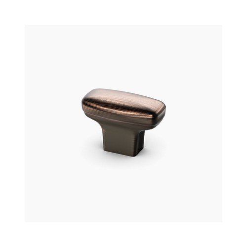 Toggle Knob cabinet knob from Waypoint, shown on white. Available in Bronze, Nickel, Black.