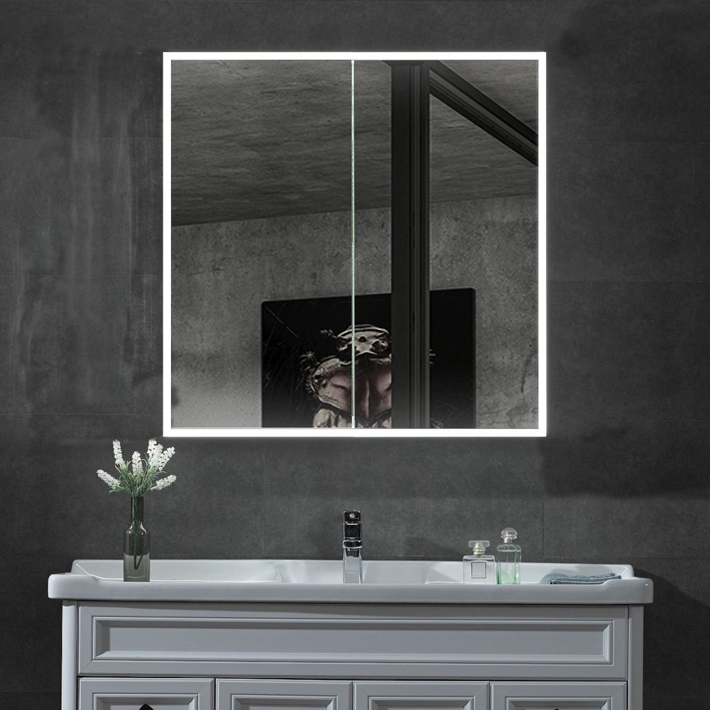 ALFI Brand magnifying/LED medicine cabinet SKU..., a lighted mirrors and medicine cabinets by ALFI Trade