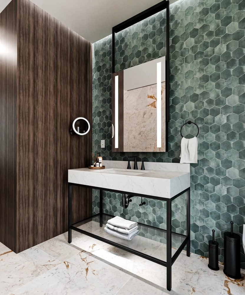 Element Lighted Mirror, a lighted mirrors and medicine cabinets by Electric Mirror