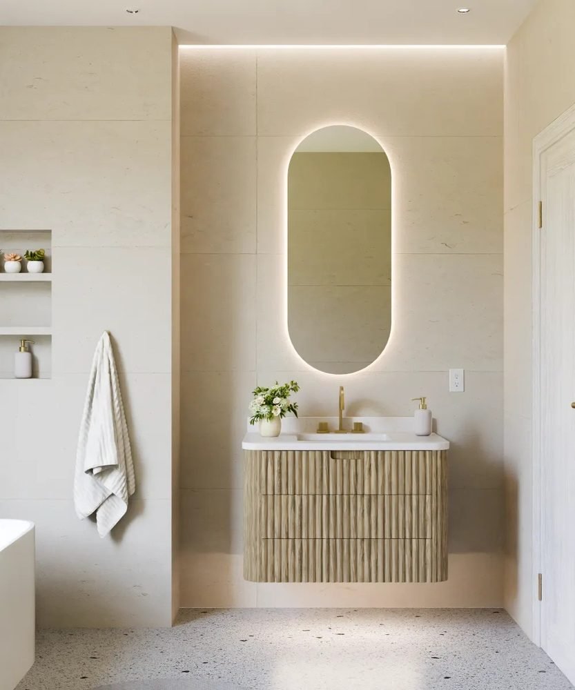 Ellura Lighted Mirror, a lighted mirrors and medicine cabinets by Electric Mirror