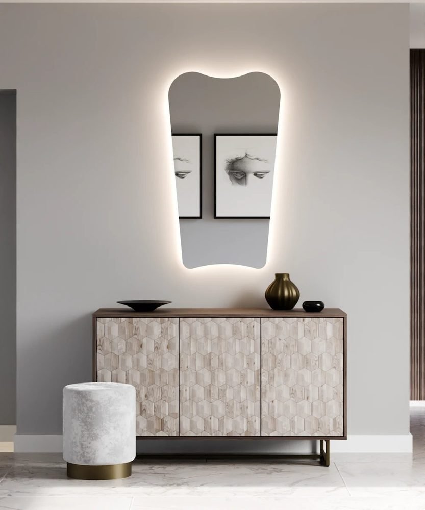 Glorielle Lighted Mirror, a lighted mirrors and medicine cabinets by Electric Mirror