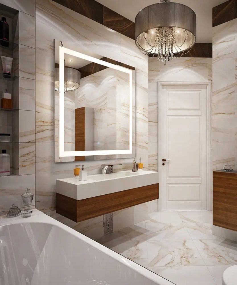Integrity Lighted Mirror, a lighted mirrors and medicine cabinets by Electric Mirror
