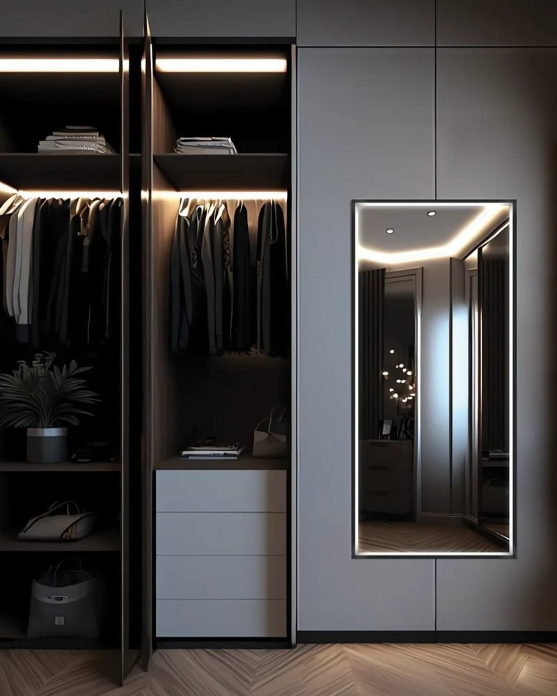 Radiance Lighted Wardrobe Mirror, a lighted mirrors and medicine cabinets by Electric Mirror