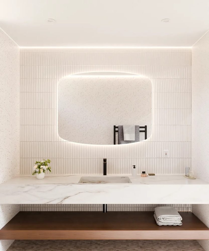 Sentinel Lighted Mirror, a lighted mirrors and medicine cabinets by Electric Mirror