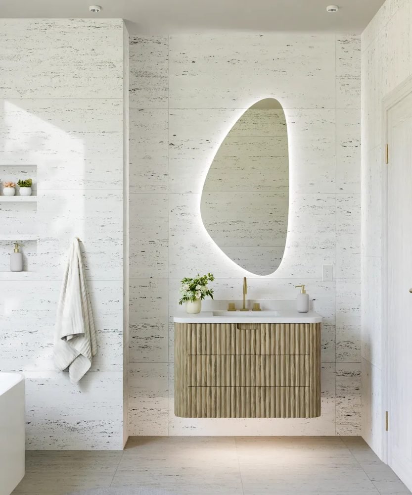 Vela Lighted Mirror, a lighted mirrors and medicine cabinets by Electric Mirror
