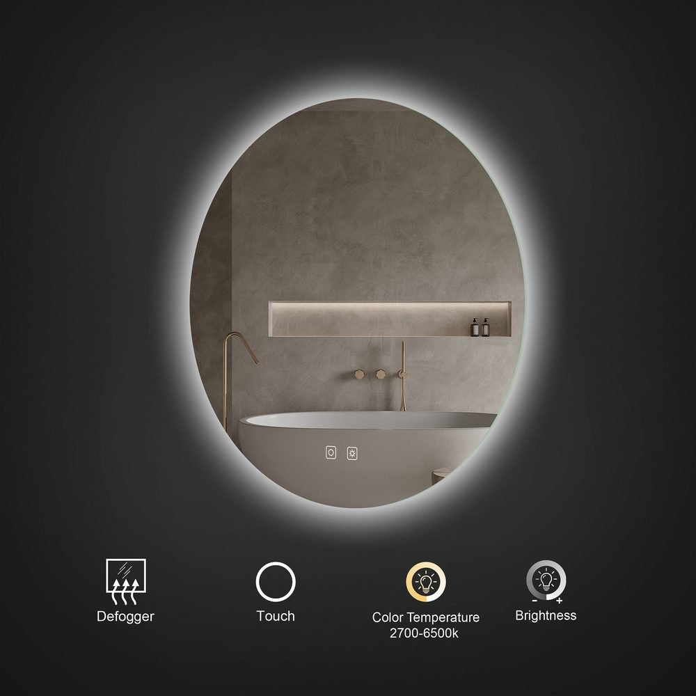 Brio LED Mirror, a lighted mirrors and medicine cabinets by ICO Bathroom Luxury
