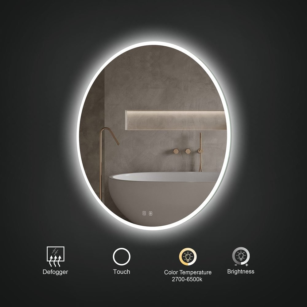 Brio LED Mirror, a lighted mirrors and medicine cabinets by ICO Bathroom Luxury