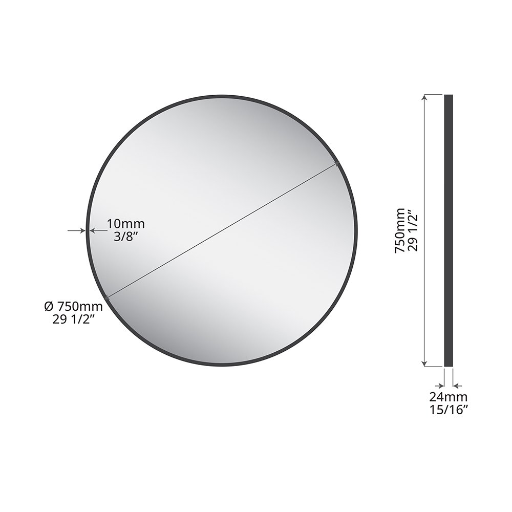 Brio LED Mirror, a lighted mirrors and medicine cabinets by ICO Bathroom Luxury